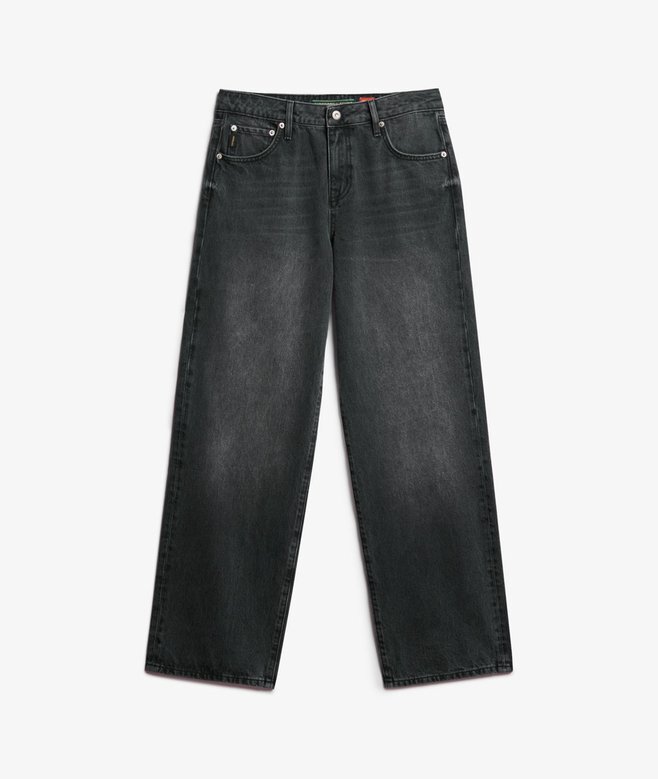 Jeans med medelhög midja och vida ben - Bild 5