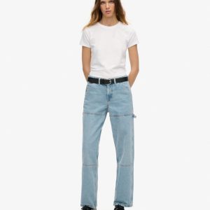 Mid Rise Denim Carpenter Jeans