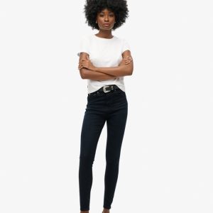 Skinny jeans i Organic Cotton med hög midja