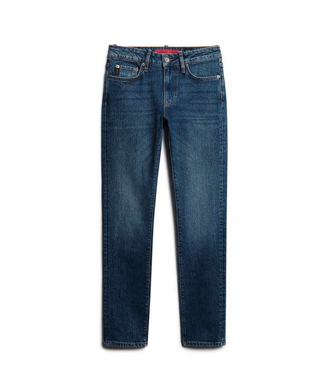 Slim-fit-jeans i Organic Cotton med medelhög midja - Bild 8