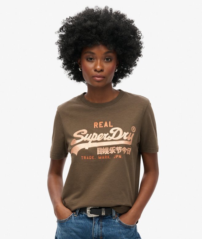 T-shirt med Vl-tryck