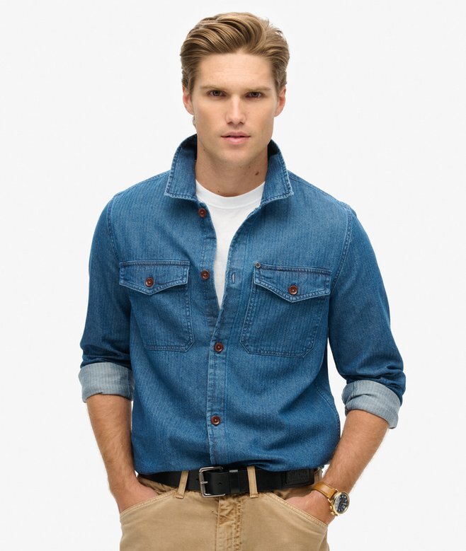 The Merchant Store – Indigo Overshirt - Bild 2