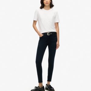 Vintage-skinnyjeans i Organic Cotton med medelhög midja