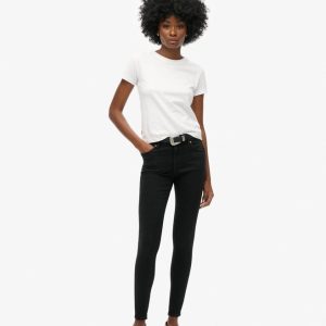 Vintage-skinnyjeans i Organic Cotton med medelhög midja