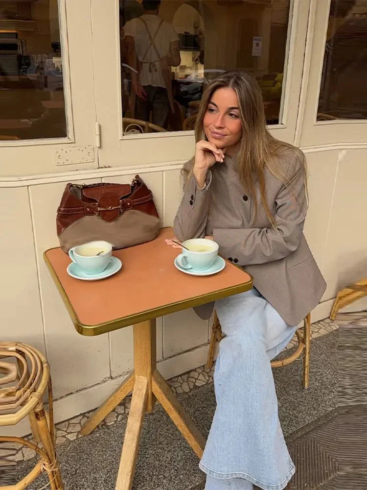 Allegra figursydd kavaj med ståkrage - Bild 7