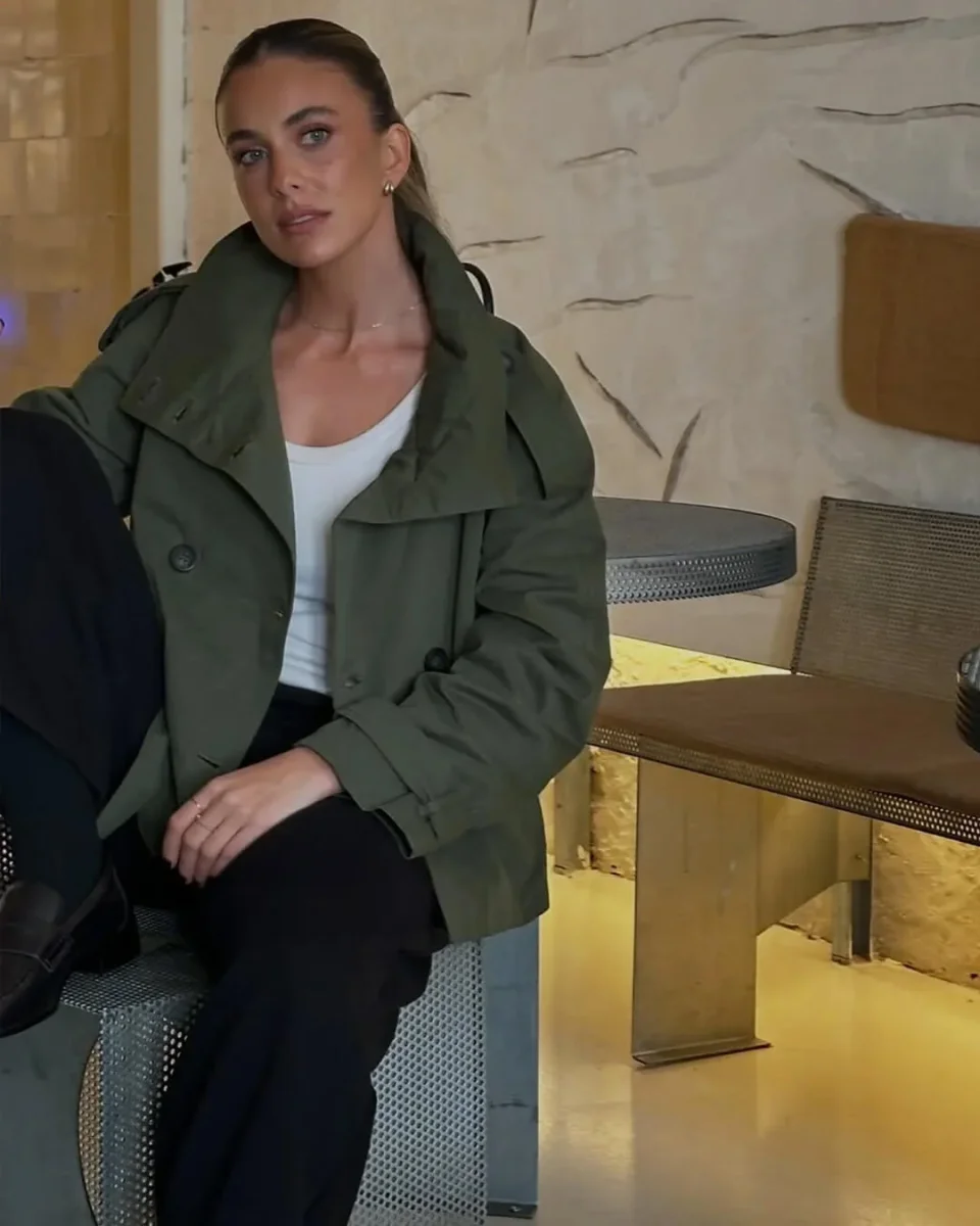 Anna Kort Trench med Skärp - Bild 9