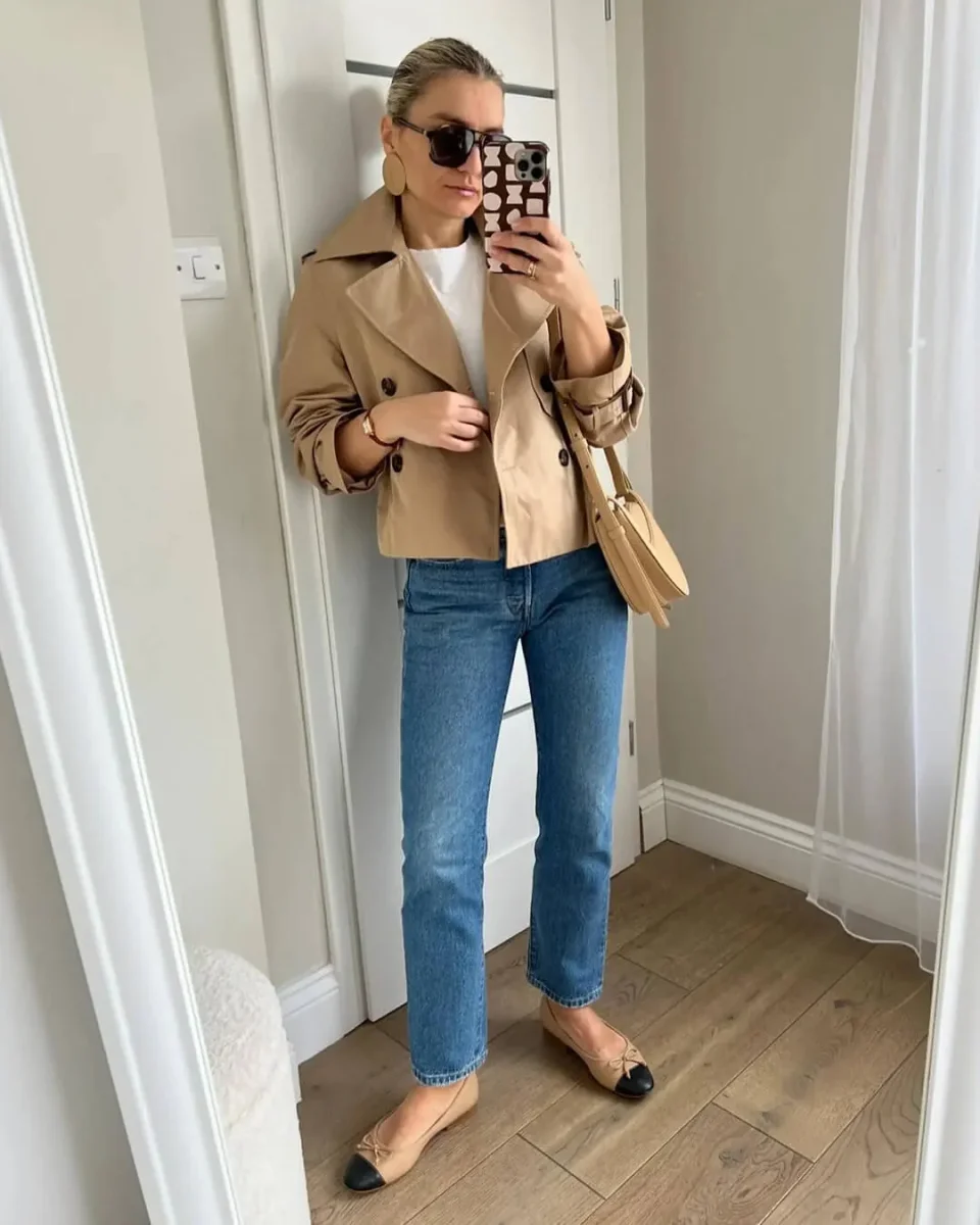 Bettany kort trenchcoat - Bild 7