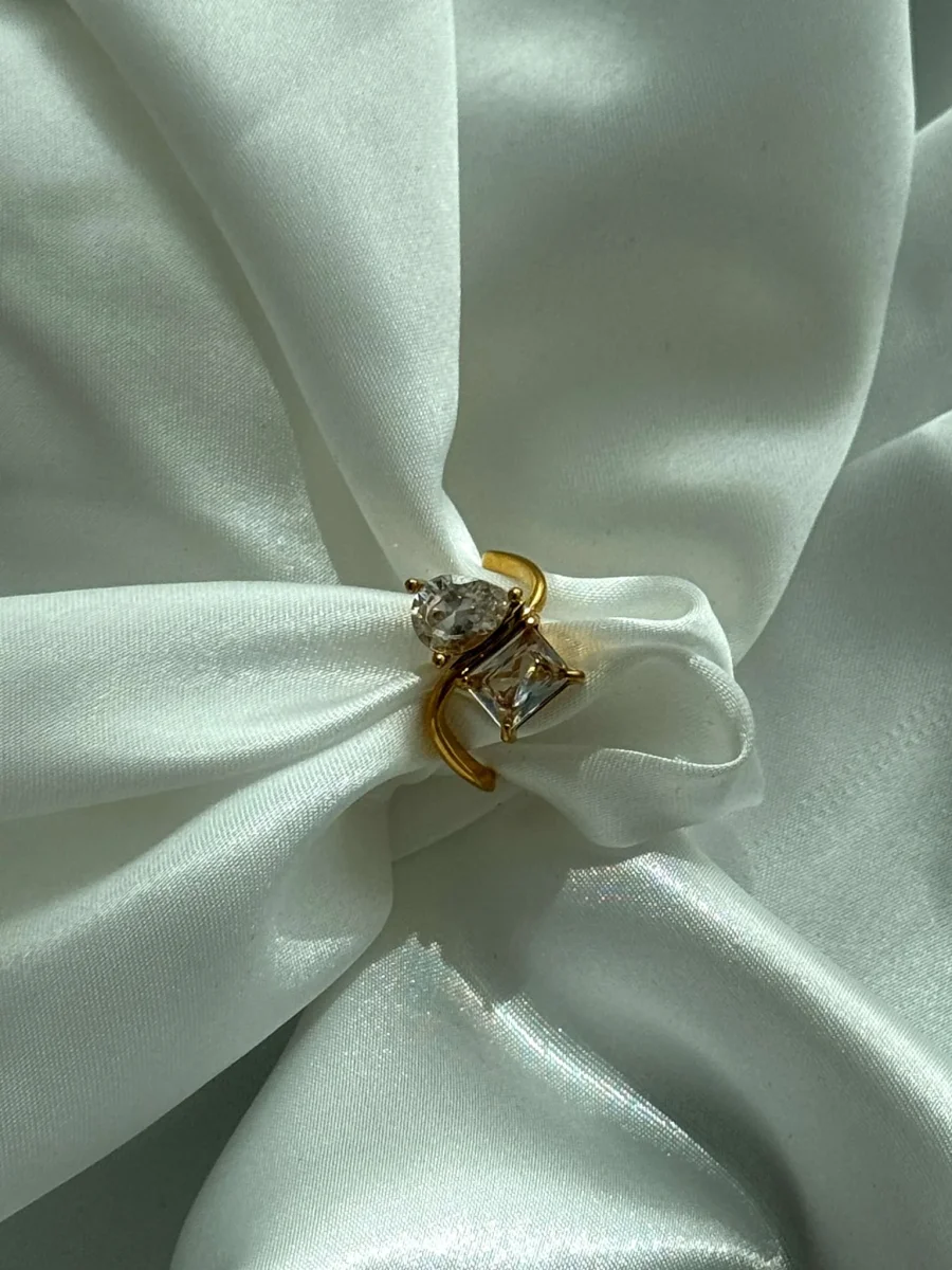 Cressida Tvilling Zirkonia Band Ring - Bild 7