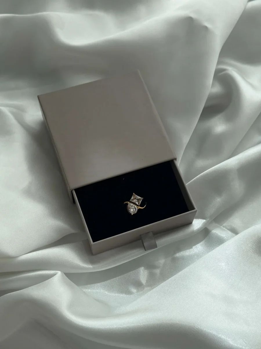 Cressida Tvilling Zirkonia Band Ring - Bild 6