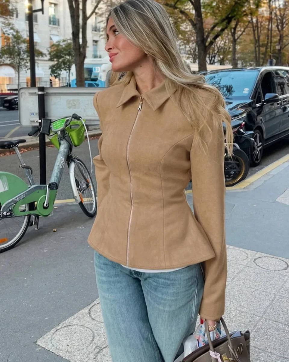 Mila jacka i fuskmocka - Bild 5