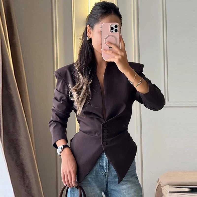 Patricia strukturerad kavaj med markerad midja - Bild 2
