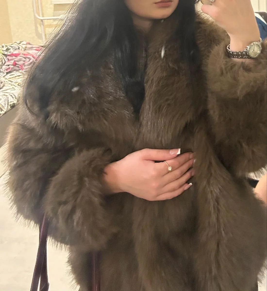 Sandy jacka i fuskpäls - Bild 3